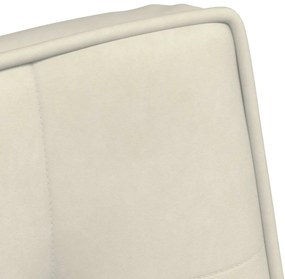 vidaXL Καρέκλα χαλάρωσης Κρέμα 64x74x84 cm Βελούδο