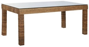 Τραπεζαρία Home ESPRIT Φυσικό ίνα ξύλο teak 180 x 90 x 77 cm
