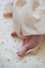 Cam Cam Mπαντάνα/σαλιάρα 2τμχ.Classic Stripes Rose