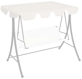 Πανί Ανταλλακτικό για Κούνια Κήπου Λευκό 150/130 x 105/70 εκ.