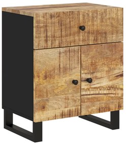 vidaXL Κομοδίνο 50x33x60 εκ. Μασίφ Ξύλο Μάνγκο &amp; Επεξεργασμένο Ξύλο