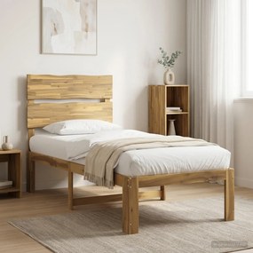 vidaXL Μονό Κρεβάτι με Κεφαλάρι ROSTOCK Λευκό 90 x 190 cm