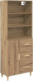vidaXL Highboard Artisan Oak 69,5 x 32,5 x 180 εκ Επεξεργασμένο ξύλο