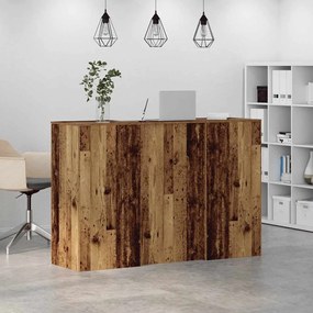 vidaXL Γραφείο υποδοχής Παλιό Ξύλο 155x50x103,5 εκ. Επεξεργασμένο Ξύλο