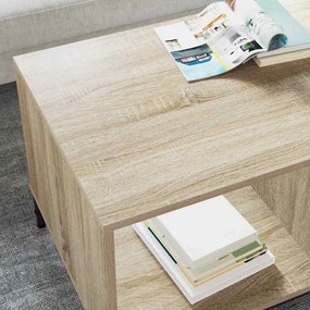 vidaXL Τραπεζάκι σαλονιού Δρύς Sonoma 90 x 49 x 46 εκ.