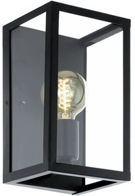 Φωτιστικό Τοίχου Charterhouse 49394 Black Eglo Metal, Glass