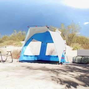 VidaXL Σκηνή Παραλίας 2 Ατόμων Αδιάβροχη Ταχείας Απελ. Γαλάζιο
