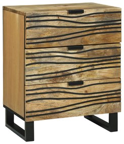 vidaXL Κομοδίνο - 50x33x60 cm από Μασίφ Ξύλο Μάνγκο.