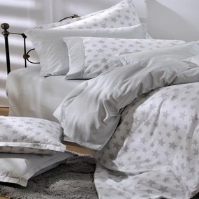 Σεντόνια Παιδικά 768 Σετ 2τμχ White - Grey Down Town Single 175x255cm 100% Cotton Satin