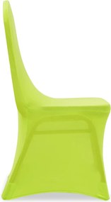 vidaXL Καλύμματα Καρέκλας Ελαστικά 4 τεμ. Πράσινα