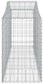 vidaXL Συρματοκιβώτια Τοξωτά 50 τεμ. 200x50x80/100 εκ. Γαλβαν. Ατσάλι