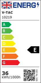 V-TAC LED panel Backlit 60×60 36W 6400K ψυχρό λευκό 120lm/W 10219