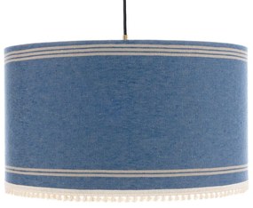 Φωτιστικό Οροφής Katalin Cl50447 Ø55X30 E27 White-Blue Mindthegap Metal, Fabric