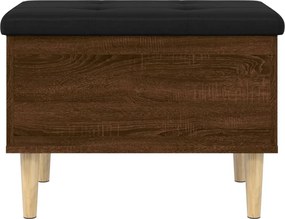 vidaXL Παγκάκι Αποθήκευσης Καφέ Δρυς 62x42x46 εκ. από Επεξ. Ξύλο
