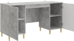 vidaXL Γραφείο Γκρι Σκυροδέματος 142,5 x 50 x 75 εκ.