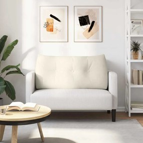 vidaXL Μαξιλάρι Πλάτης Κρεμ 100 x 24 x 50 εκ Βελούδο