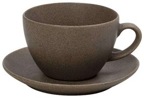 Φλιτζάνι Καφέ Με Πιατάκι Morgan OW2070K6 80ml Brown Espiel Porcelain