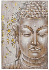 Πίνακας Καμβάς Buddha 374-224-226 80x3x120cm Multi Κάθετοι Καμβάς