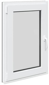 vidaXL Παράθυρο Υπογείου "RISOR" 60x80 εκ. Ανακλινόμενο & Περιστρεφόμενο DIN Αριστερό Ανθρακί