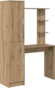 vidaXL Γραφείο Artisan Oak 113.5 x 39 x 168 εκ. 2 τμχ.