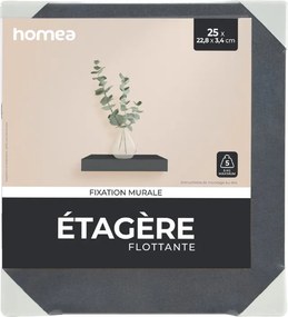 Ράφι Τοίχου (25x22.8x3.4) L-C Black 6RAN790NR