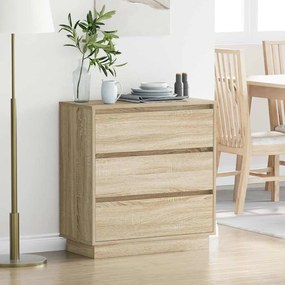 vidaXL Κομοδίνο με Sonoma Δρυς 71 x 34.5 x 75 εκ. Επεξεργασμένο ξύλο