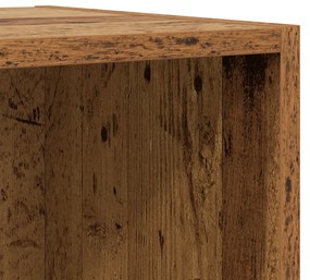 vidaXL Τηλεοπτική Κάβα Τοίχου 4 pcs Παλιό ξύλο 37 x 37 x 72 εκ