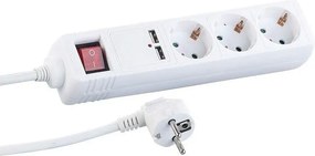 Πολύπριζο 3 θέσεων με διακόπτη και 2 θύρες USB - Σούκο - ST-GB03SU - 3m - 031337