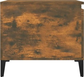 vidaXL Τραπεζάκι Σαλονιού Καπνιστή Δρυς 100x50x45 εκ. Επεξεργασμ. Ξύλο
