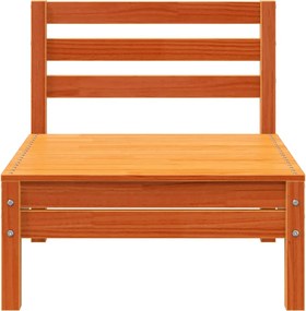 vidaXL Corner Sofa Solid pine wood Κερί Παλαίωσης Single unit size