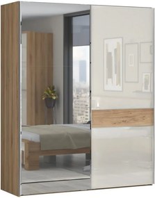 Ντουλάπα συρόμενη Giallo 180 με καθρέπτη