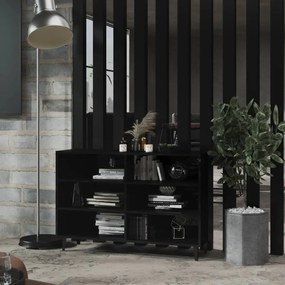 vidaXL Ραφιέρα Γυαλιστερό Μαύρο 103,5 x 35 x 70 εκ. από Επεξ. Ξύλο