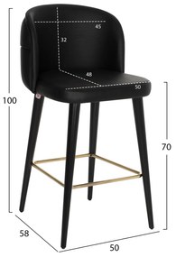 ΣΚΑΜΠΟ MARCELLO ΕΠΑΓΓΕΛΜΑΤΙΚΟ HM9280.41 ΜΑΥΡΟ PU ΞΥΛΙΝΟ 50x58x100Υεκ.