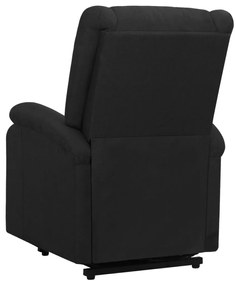 vidaXL Πολυθρόνα με Ανύψωση Μαύρη Υφασμάτινη