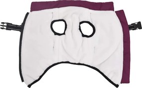 vidaXL παλτό σκύλου με ιμάντα αδιάβροχο αντανακλαστικό μοβ L24