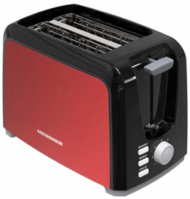 Heinner HTP-700BKRD Φρυγανιέρα 2 Θέσεων 750W Κόκκινη