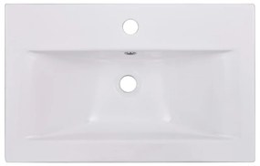 vidaXL Νιπτήρας Ένθετος Λευκός 61 x 39,5 x 18,5 εκ. Κεραμικός