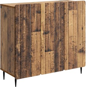 vidaXL Πλαϊνό γραφείο Παλαιωμένο ξύλο 89 x 34,5 x 82 εκ.