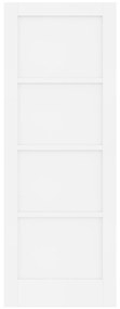 vidaXL Εσωτερική Πόρτα "ORKDAL" Λευκή 73.5x198.5x4 cm Στερεού Ξύλου Πεύκου