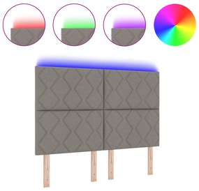 vidaXL LED Κεφαλάρι Διαμαντιών Ταμπά 144 εκ. Υφάσμα