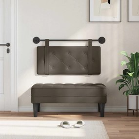 vidaXL Κρεμαστό Κεφαλάρι Γκρι Τεχνητό Δέρμα