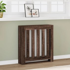 vidaXL Κάλυμμα Καλοριφέρ Καφέ Δρυς 78x20x82 εκ. Επεξεργασμένο Ξύλο