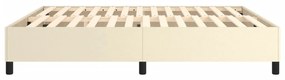 Πλαίσιο Κρεβατιού Boxspring Κρεμ 180x200 εκ. Συνθετικό Δέρμα - Κρεμ