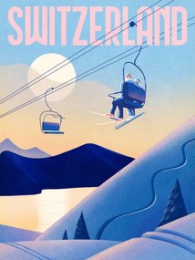 Εικονογράφηση Ski Switzerland, Mark Harrison