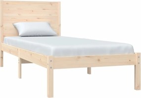 vidaXL Πλαίσιο Κρεβατιού 90 x 190 εκ. από Μασίφ Ξύλο Single