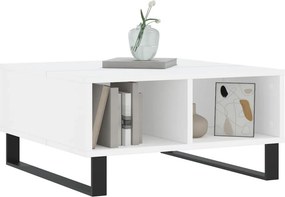 vidaXL Τραπεζάκι Σαλονιού Λευκό 60 x 60 x 30 εκ. Επεξεργασμένο Ξύλο