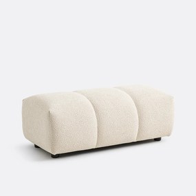 Πουφ βελούδινο με ανάγλυφη υφή, 109 εκ., Nuria