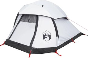 vidaXL Σκηνή Κάμπινγκ 1 Ατόμου Αδιάβροχη Λευκή Ύφασμα Συσκότισης