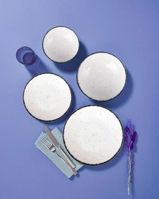 Dinner Set (24 Pieces) GBSATN24KY458SYH Black
White