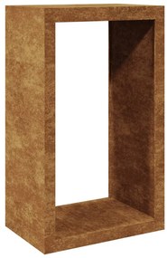 Ράφι για καυσόξυλα 60x40x100 cm Ατσάλι σκληρυθέν στον αέρα - Καφέ
